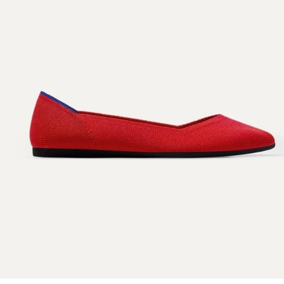 ❤️🔹️ Rothy's🔹️ Womens 9.5 The Point Bright Knit Ballet Flats Shoes ✨️ - Picture 4 of 7